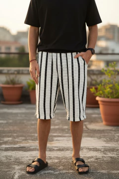 ART-2804 BERMUDA TEJIDA RAYADA - terraoficial