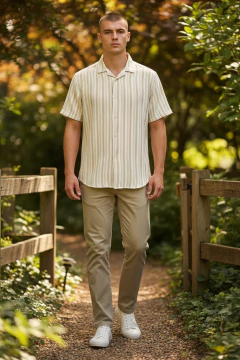 ART 7836 CAMISA TEJIDA RAYADA TRAMADA - terraoficial