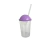 Vaso Milkshake Acrílico con Tapa Domo y Sorbete 360 cc- X1 U