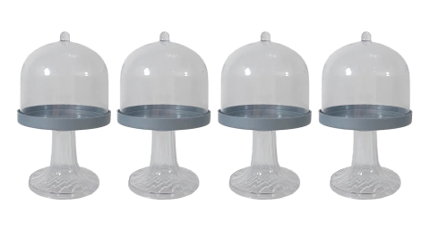 Posacupcake solo plato Plateado PACK X 10