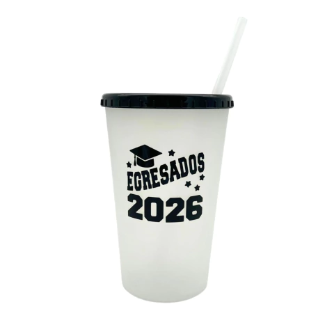 ✨ Vaso Cónico con Tapa y Sorbete 750 cc – X1 u