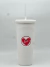 Vaso Souvenir Texturado Reutilizable con Sorbete – Temática San Valentín - comprar online