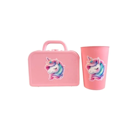 Combo Fiesta: Valijitas + Vasos 360CC X1 UNICORNIO