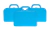 Set Premium Celeste Candy Bar, Valijita, Tubo, Posa X 40 - posacupcakes