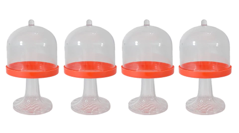 Posacupcake solo plato Naranja PACK X 10