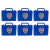 Valijitas Golosineras Boca Juniors x10 unidades - posacupcakes