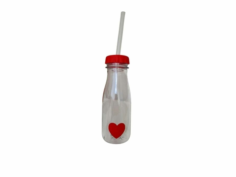 Botellita Souvenir San Valentin Tapa Y Sorbete. - comprar online