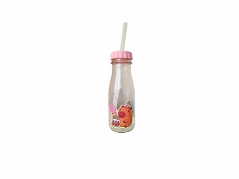 Botellita Capibara con sorbete - comprar online