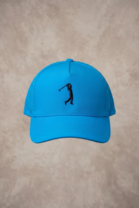 Gorra de Golf Azulino Con Bordado Negro