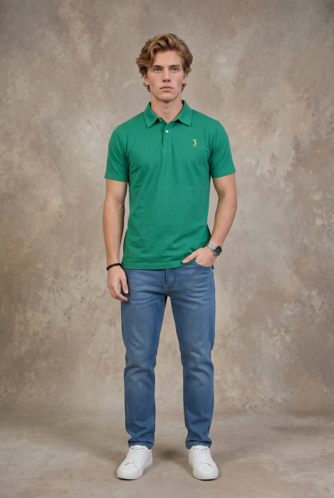 Chomba Cuello Camisa Jersey Verde Camilo