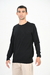 Sweater cuello redondo Negro en internet