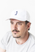Gorra Blanca Con 2 Logos Bordados