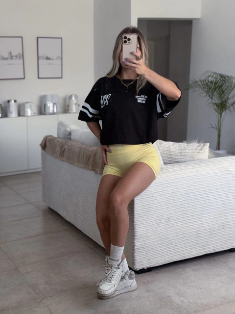 Remera Crop top Ny - comprar online