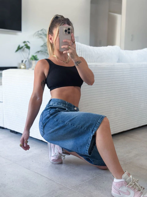 Bermuda baggy azul - comprar online