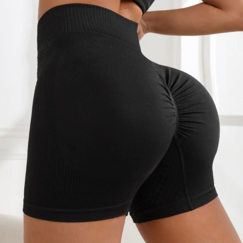 Short seamless total black