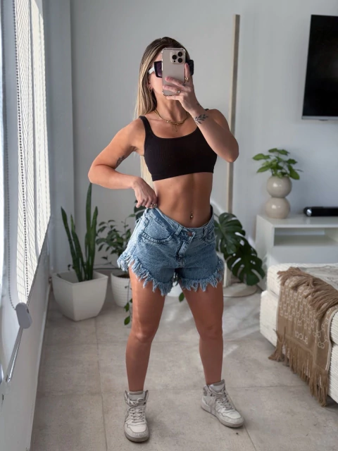 Short de jean azul - comprar online