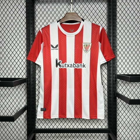 Camisa Athletic Bilbao Home 24/25 - Torcedor Masculina - Vermelho