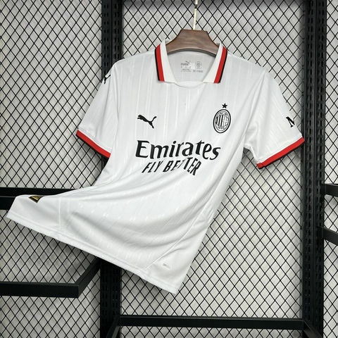 Camisa AC Milan Away 24/25 - Torcedor Masculina - Branco - comprar online