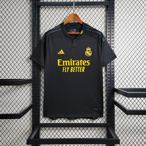 Camisa Real Madrid Third 23/24 - Torcedor Masculino - Preto
