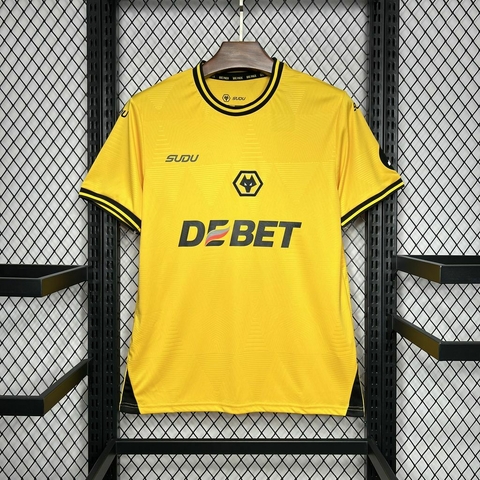 Camisa Wolves Home 24/25 - Torcedor Masculina - Amarelo