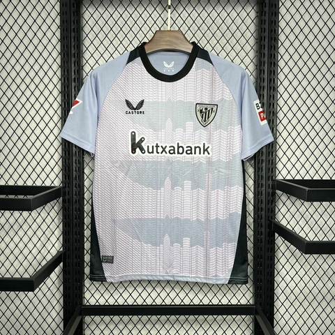Camisa Athletic Bilbao Third 24/25 - Torcedor Masculina - Cinza