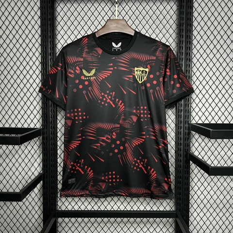 Camisa Sevilla Third 24/25 - Torcedor Masculina - Preto