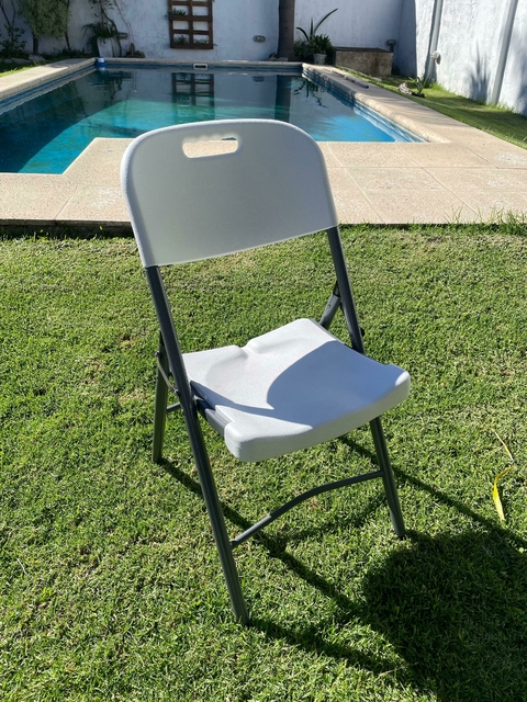 Silla plegable Paris blanca - comprar online