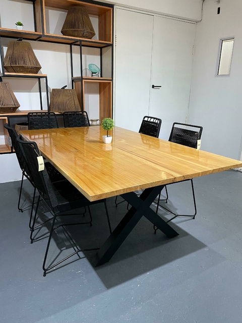 Mesa Estilo Industrial - Pata Cruz - comprar online