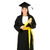 Kit Completo de Beca Formatura + Capelo + Jabô + Faixa + Canudo - Mundo das Becas