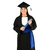 Beca Formatura + Capelo + Jabô + Canudo - Tamanho Especial - comprar online