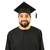 Capelo Chapéu Formatura + Canudo Camurça Diploma Graduação Formandos