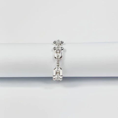 Anel Corrente Cravejado - comprar online