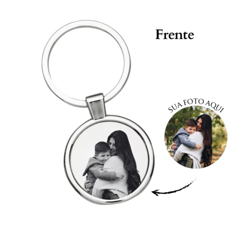 Chaveiro redondo Personalizado- leia a descrição