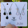 Kit Brinco e Colar Gota - Aço Inoxidável
