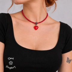Choker Pérolas com Coração