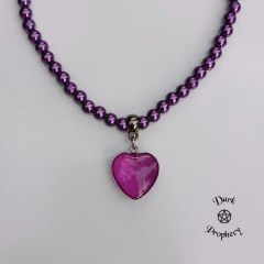 Choker Pérolas com Coração - Dark Prophecy