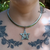 Maxi Gargantilha Pentagrama - Aço Inoxidável - comprar online