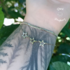 Pulseira dupla com Estrelas - Aço Inoxidável