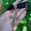 Choker Crucifixo Rendado