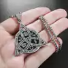Colar Triquetra Benção Celta em Aço inoxidavel
