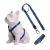 Kit Peitoral H + Coleira + Guia para Cães Dark Blue - comprar online