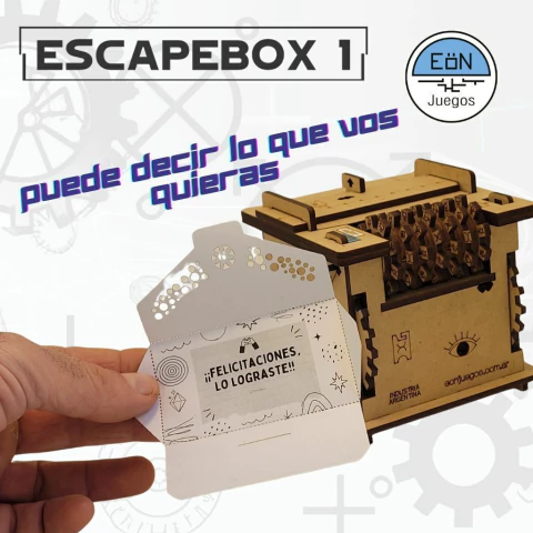Escapebox 1 con mensaje personalizado - comprar online