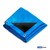 Lona para Cobertura 3x4 AZUL/PRETO de 330 Micras - LONA FORTE