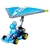 Hot Wheels Mattel Mario Kart Glider Light-Blue Yoshi Pipe Frame com Super Glider