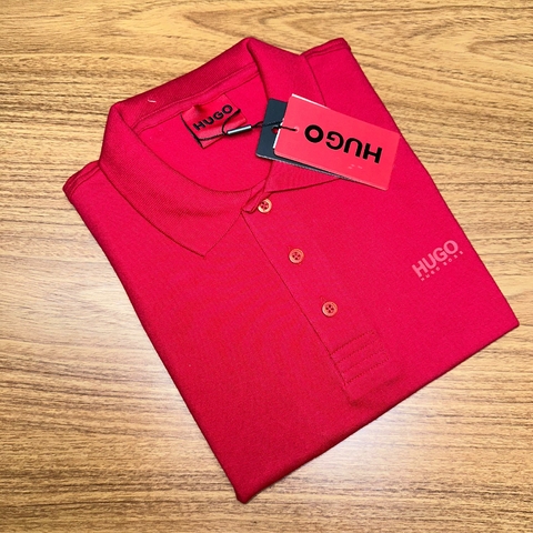 Camisa Polo HB Vermelho Ref02 Piquet C/ Elastano