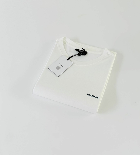 Camiseta Balmain Ref02 Branco Importada Chinesa