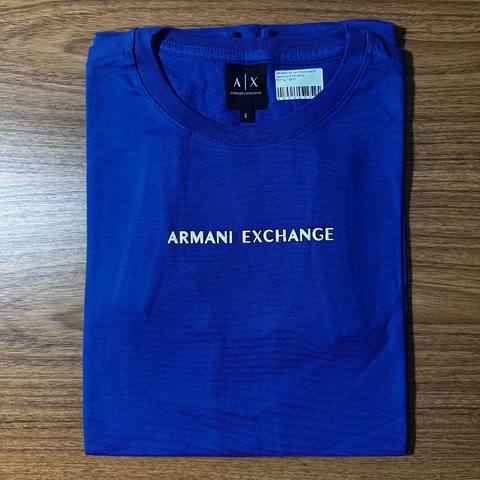 Camiseta AX Azul Royal Ref38 Importada