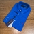 Camisa Social PRL Azul Royal Ref02 Clássico Sarja Manga Longa
