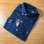 Camisa Social PRL Azul Escuro FAB04 Oxford M.L