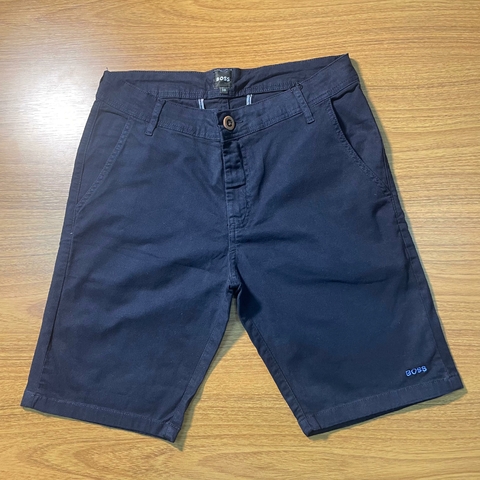 Bermuda HB Sarja Azul Marinho C/ Elastano